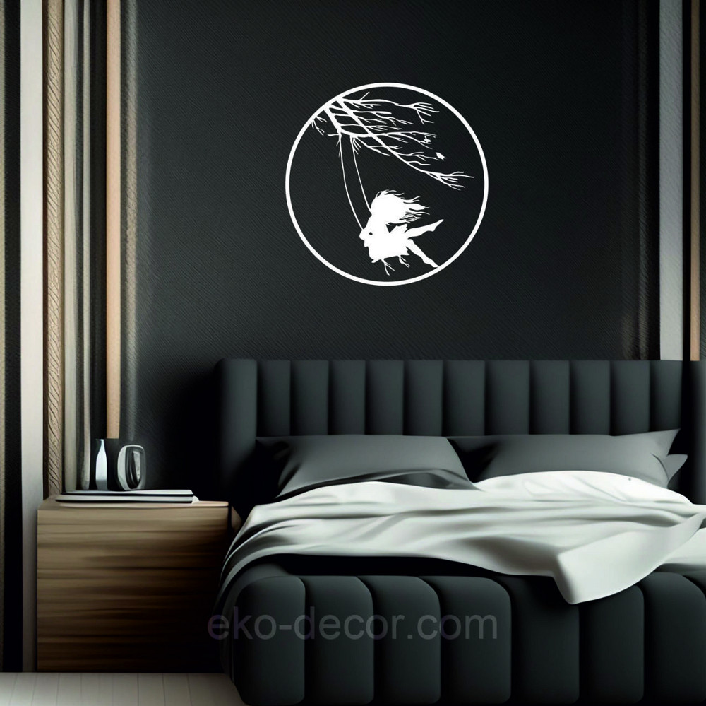 Декоративне настінне Панно «Дівчинка та голуб» Декор на стіну 50*44 см, Білий Київ - фото 5