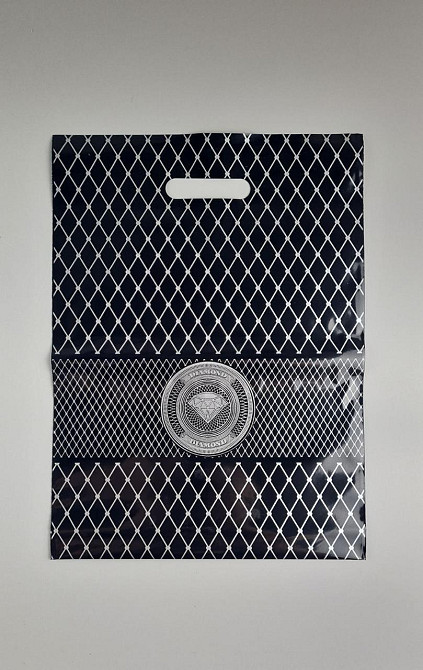 Пакет\прорезн\р (30*40) Диамант черный 