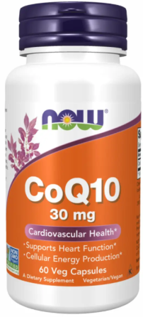 Коензим Q10 Now Foods COQ10 30mg 60 розт капс Київ