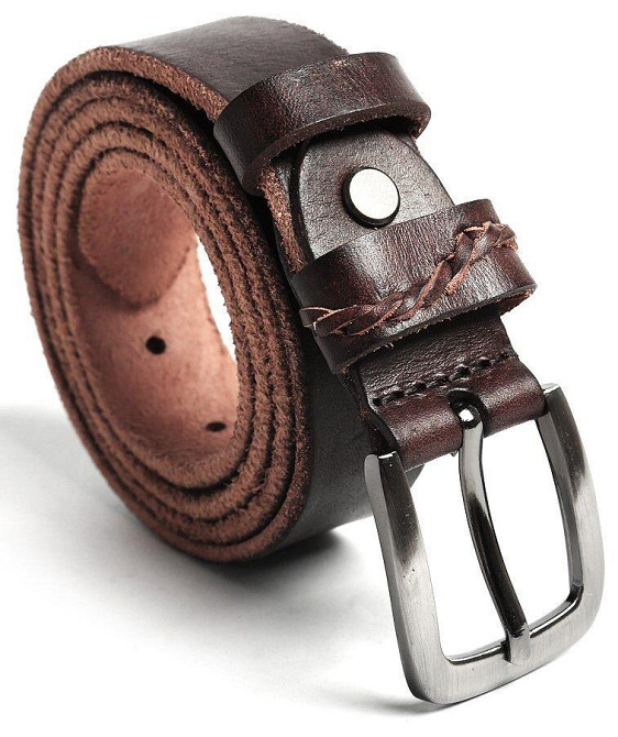 Ремінь унісекс Vintage 20068 Коричневий Київ - фото 4