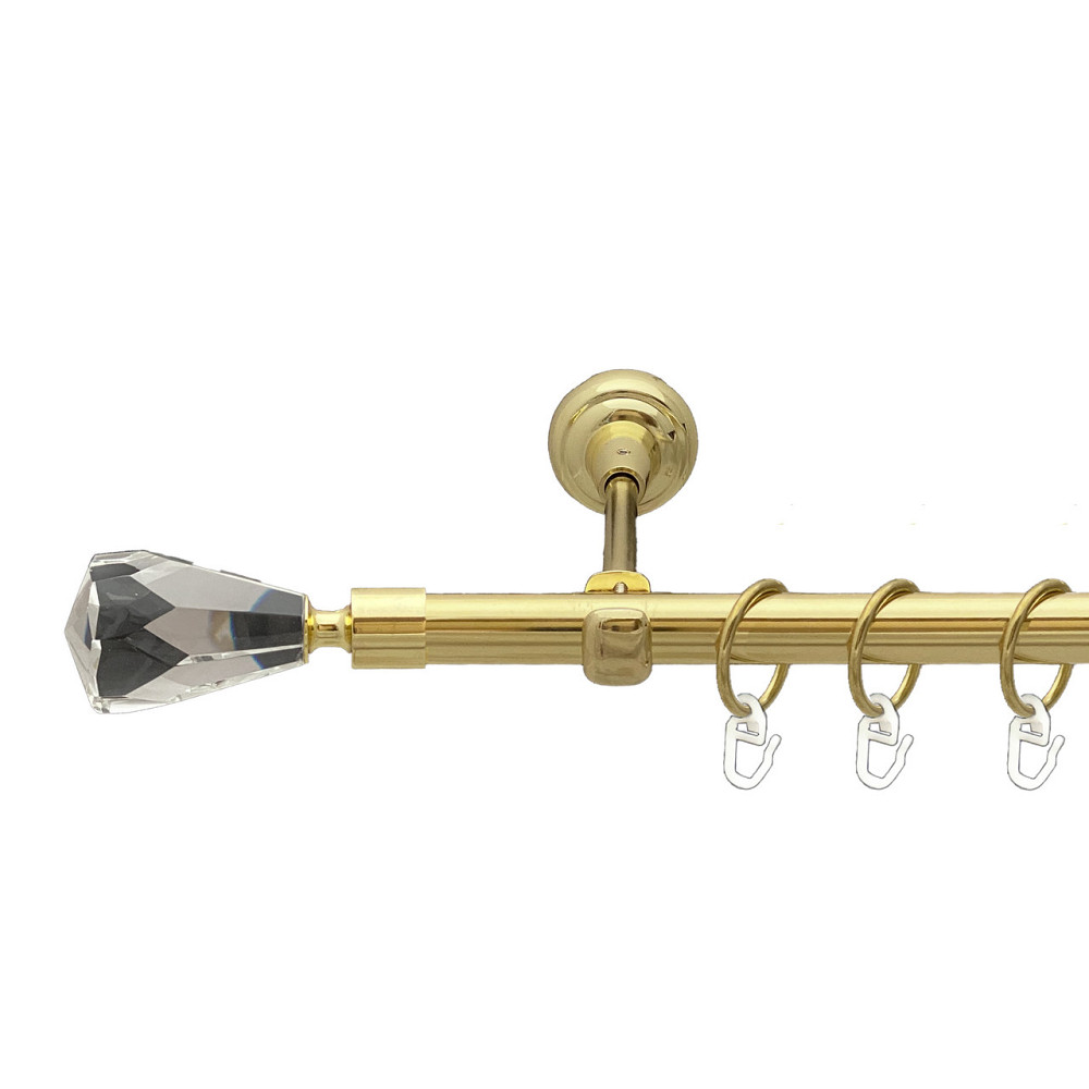 Карниз Orvit Лучетта металевий однорядний відкритий Золото 19 мм 300 см (00-00012909) Львов - изображение 1