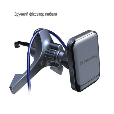 Универсальный автодержатель ColorWay Magnetic Air Vent-6 (360° rotation) Gray (CW-CHM16-GR) Винница - изображение 3