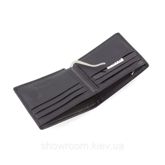 Шкіряний затискач для грошей на магніті Marco Coverna (101) black Київ