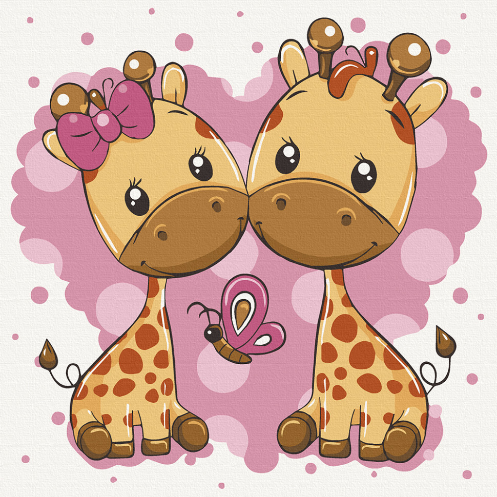 Картина за номерами. Art Craft Жирафики 30х30 см 15542-AC Вінниця - фото 1