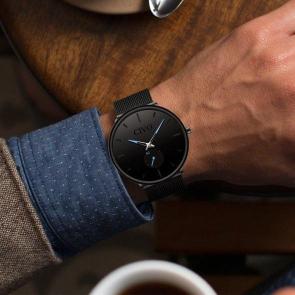 Мужские наручные часы Civo Tower Black Киев - изображение 9