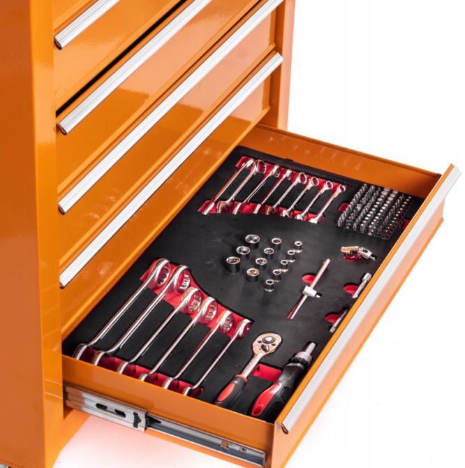 Візок для інструментів 7 шухляд, 188 елементів Riwall (Чехія) Київ - фото 7