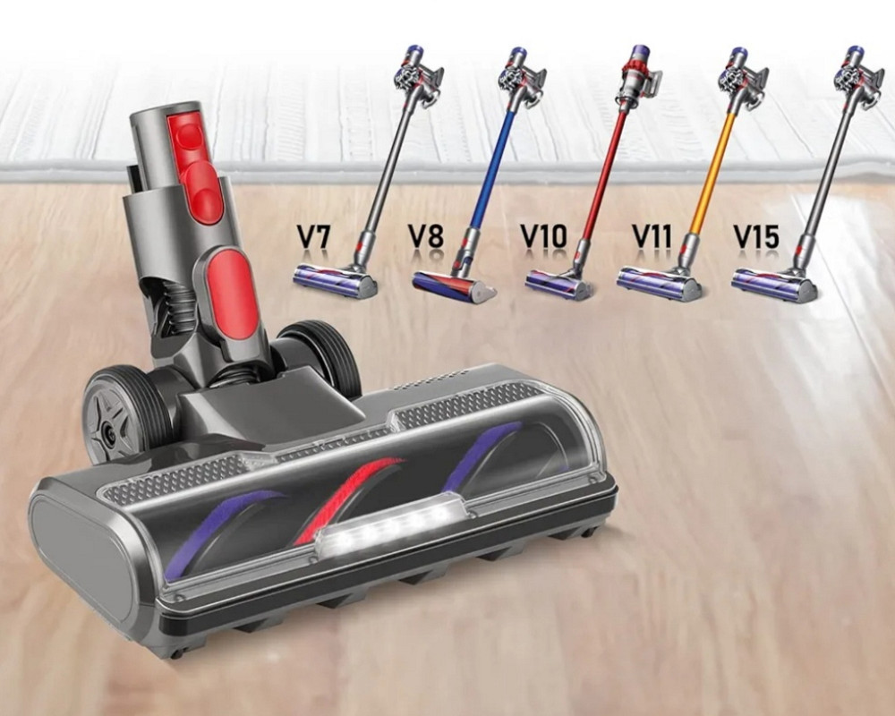 Насадка для пилососа Dyson V7 V8 V10 V11 V15 із LED підсвіткою Луцьк - фото 12