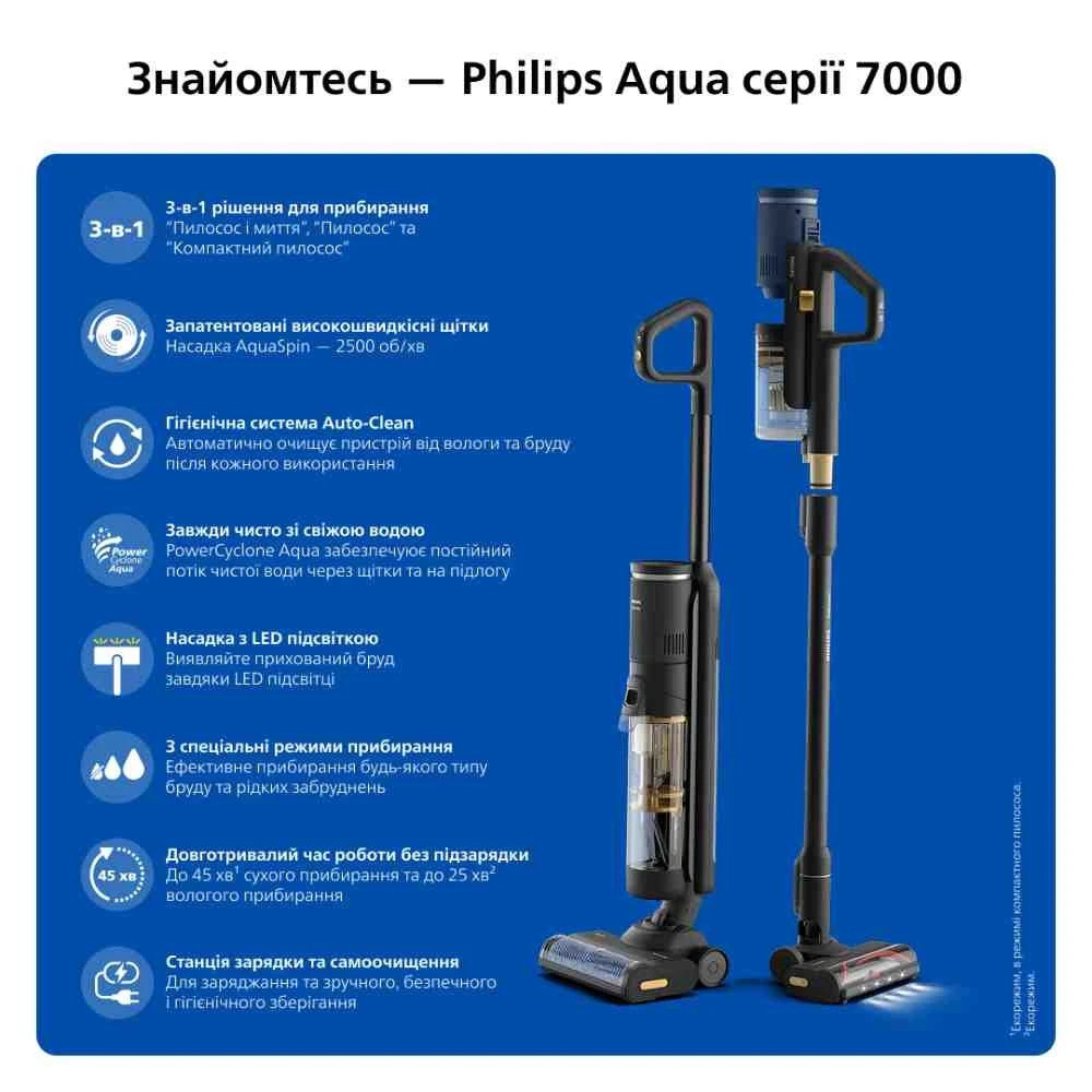 Акумуляторний мийний пилосос Philips AquaTrio XW7264/11 ( 17158 ) Харків - фото 9