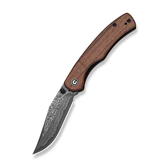 Ніж складаний кишеньковий Civivi Clingman (7.6 см) Damascus / Guibourtia Wood дерево Киев
