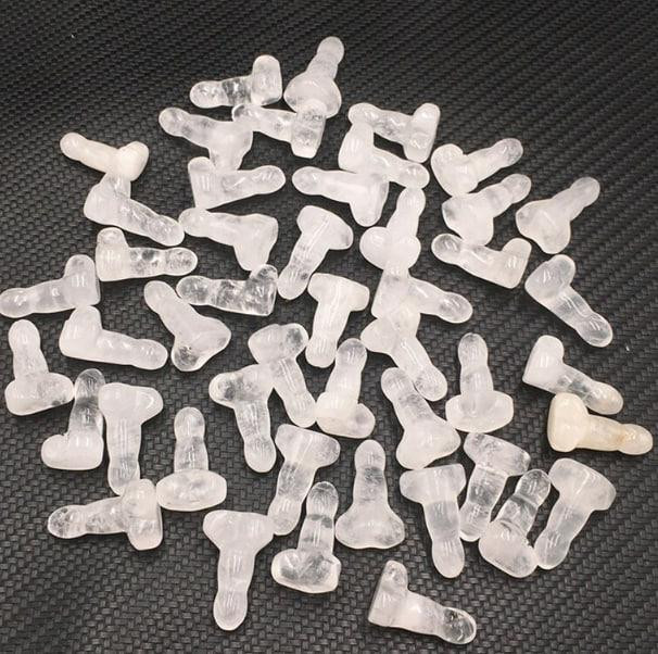Міні фігурка із натурального чистого кварцу 3.8 мм. Натуральний камінь для медитації. Кристалічний ф Київ - фото 2