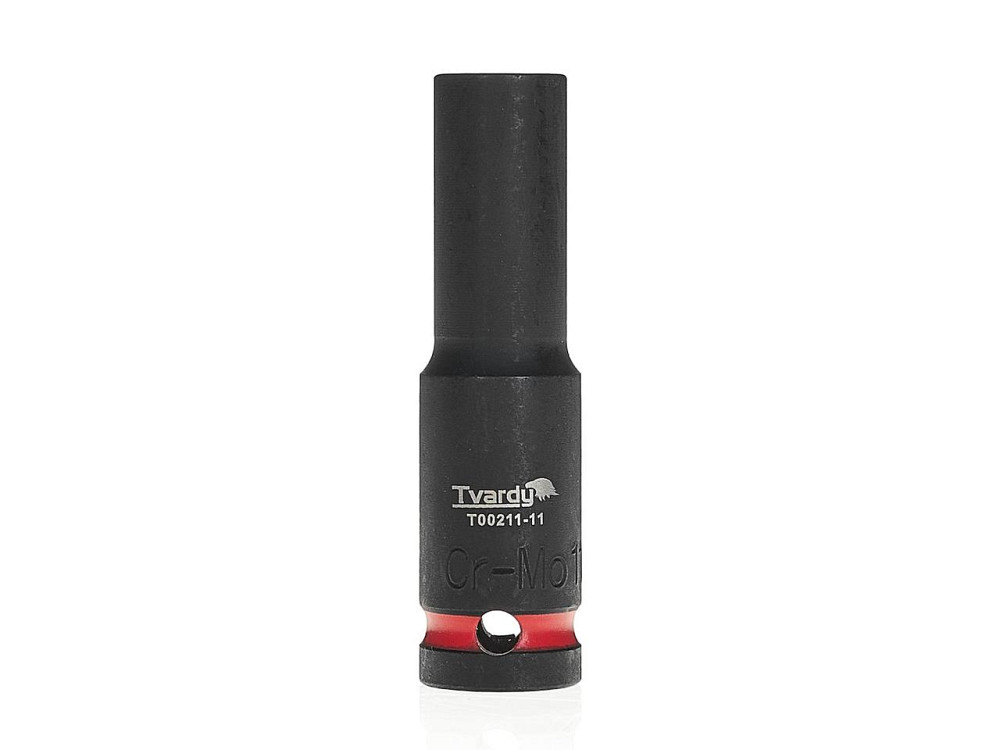 Головка ударна "Tvardy" з хром-молібденової сталі (Cr-Mo)  1/2"  6-гранна довга 11 мм Київ - фото 1