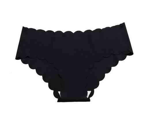 Жіночі безшовні труси набір 3 штуки 44 чорний бежевий пудра Київ