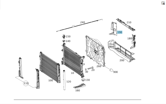 Mercedes-Benz  A2465050430 Напрямна повітря на радіаторі праворуч CLA Shooting Brake X117 CLA C117 Одеса