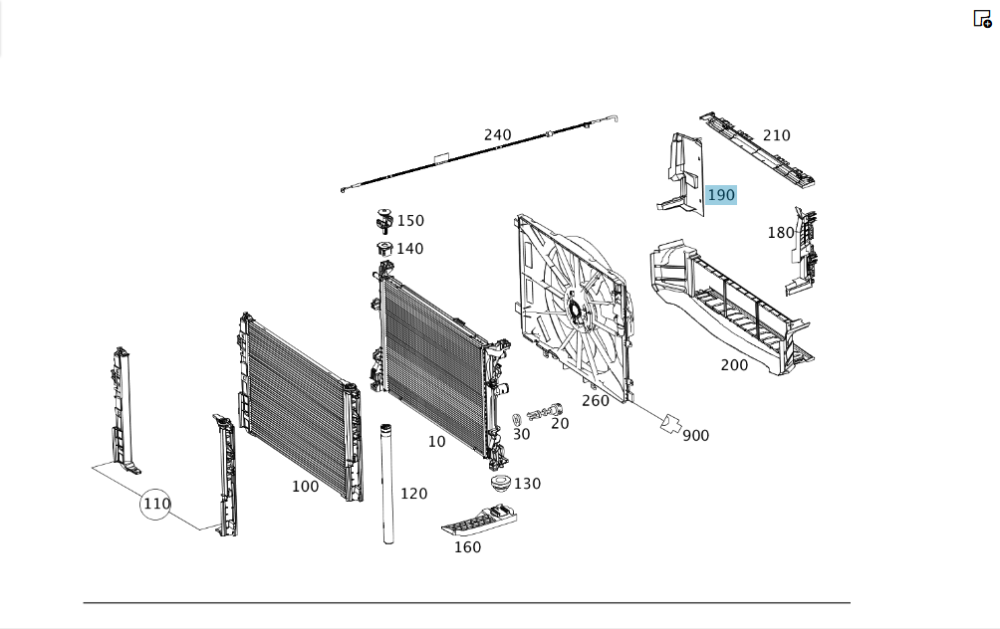 Mercedes-Benz  A2465050430 Напрямна повітря на радіаторі праворуч CLA Shooting Brake X117 CLA C117 Одеса - фото 2