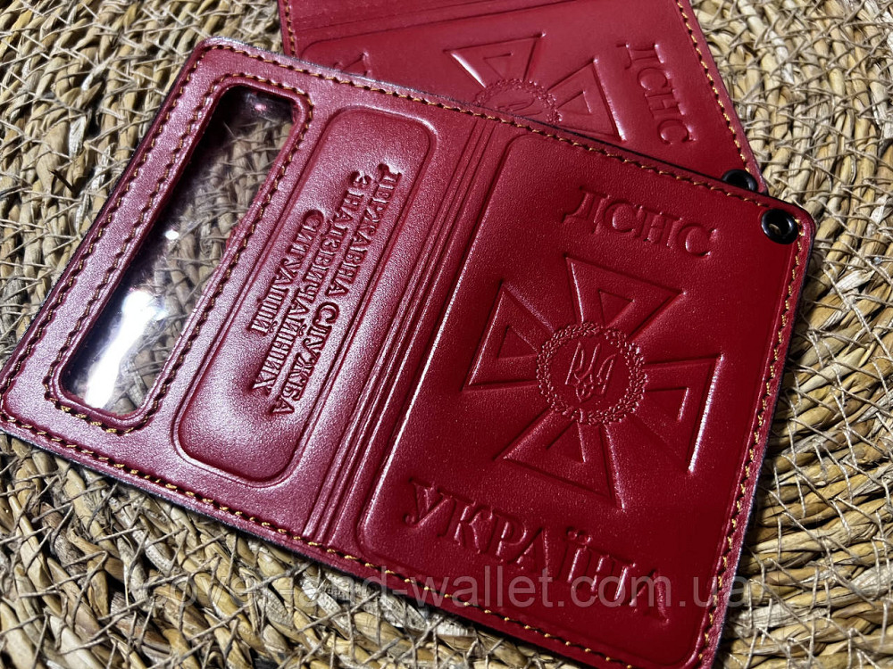 Обкладинка для нового посвідчення ДСНС із кишенею для жетону Puos Київ - фото 2