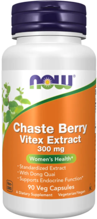 Екстракт вітексу священний Now Foods Chaste Berry Vitex Extract 300 mg 90 розт капс Київ