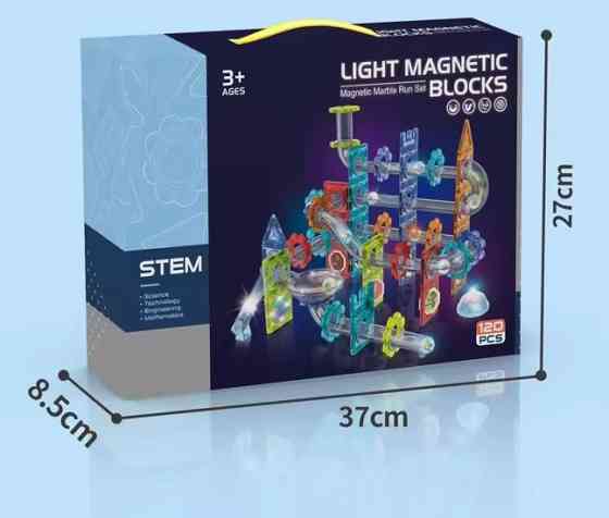 Конструктор магнитный с свето-звуковыми эфектами на 120 деталей Каменец-Подольский