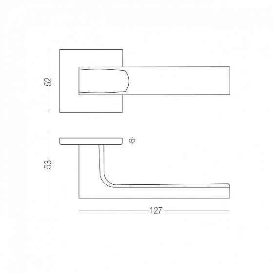 РУЧКА ДЛЯ ДВЕРЕЙ НА РОЗЕТЦІ BERLI SLIM Київ