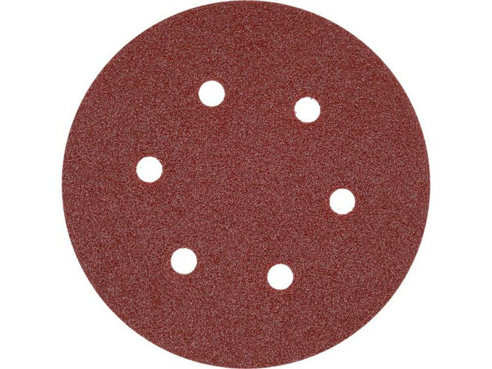 Круг шліфувальний з наждачн. паперу з липучкою YATO: Ø= 150мм, Р60, 6 отв до YT-09739, -09740, 50 шт Одесса - изображение 2