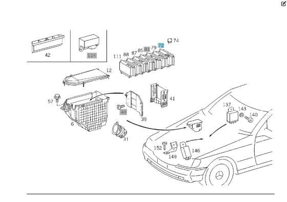 Mercedes-Benz  A0185458332 Блок управління базового модуля S-class W140 CL C140 Одеса