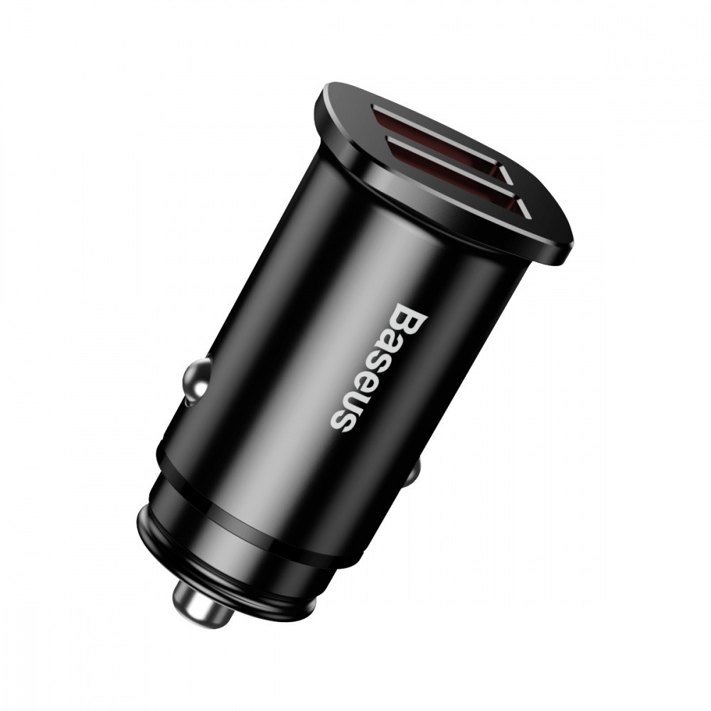 Автомобильное зарядное устройство для Baseus Square Metal QC 3.0 30W 2USB черный Львов - изображение 9