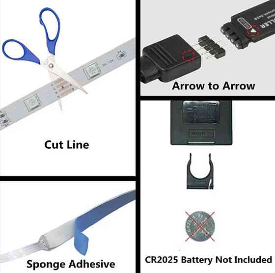 Светодиодная USB LED лента RGB 5050 с пультом 5 м. + управление с телефона Киев