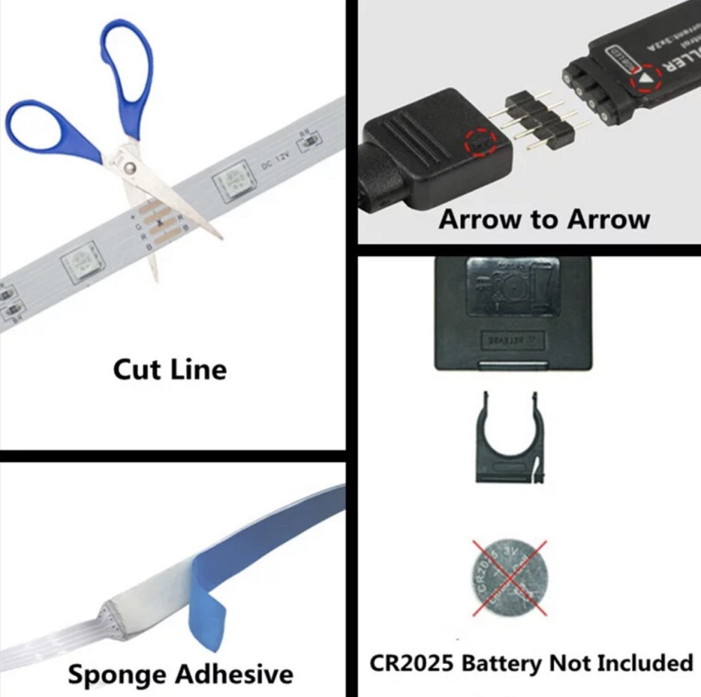 Светодиодная USB LED лента RGB 5050 с пультом 5 м. + управление с телефона Киев - изображение 4