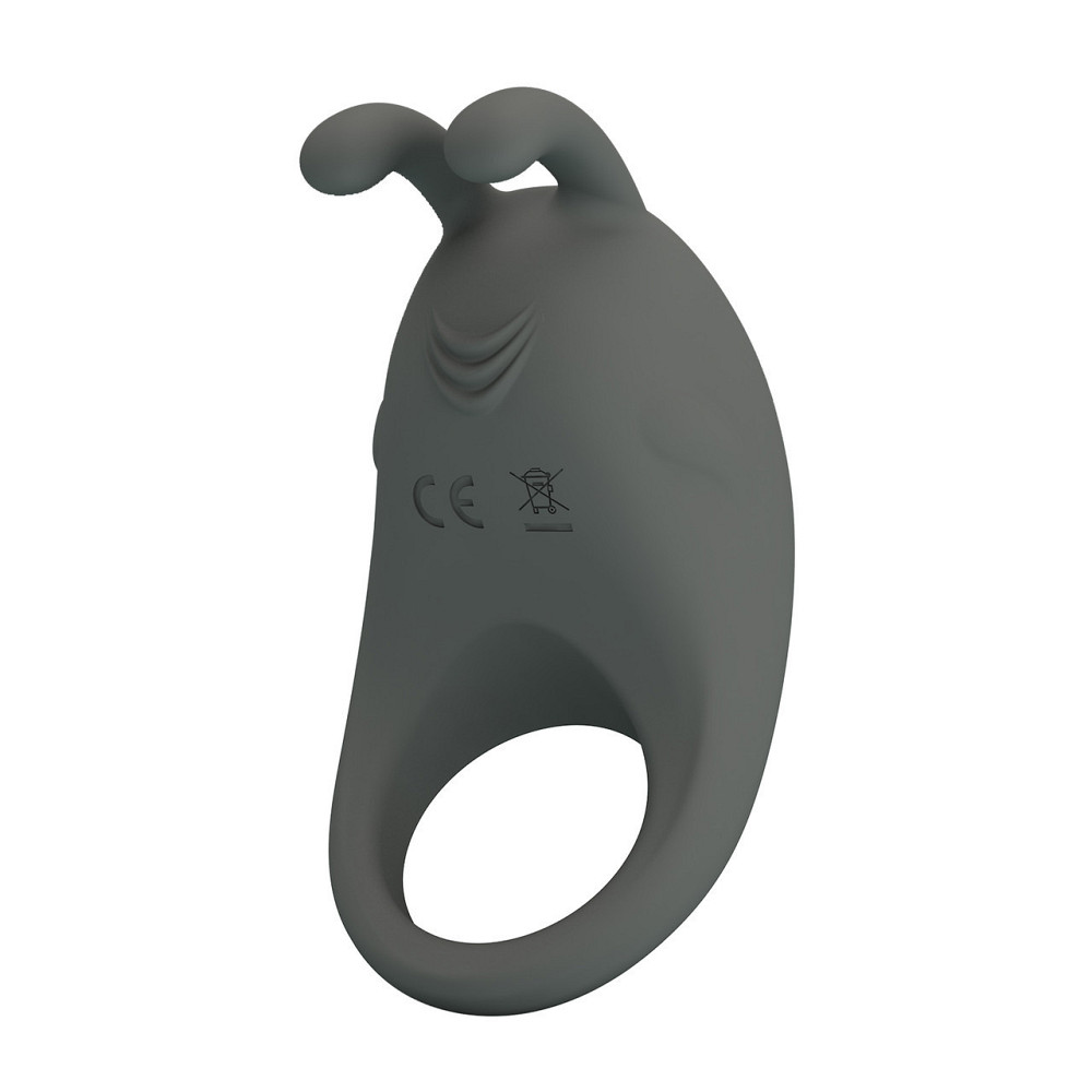 Эрекционное виброкольцо PRETTY LOVE Master Ring с усиками для клитора, серое, 7.5 х 4 см Sex Aura Киев - изображение 3