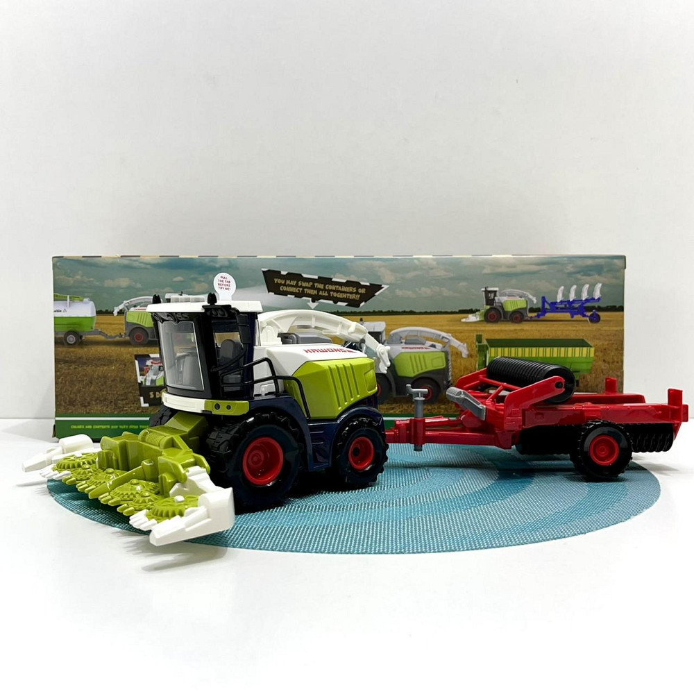 Інерційний комбайн з причепом звук світло рухомі деталі 40см Вид 2 (550-5C-6C) Чернігів - фото 1