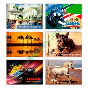 Альбом для малювання А4/24 арк."Графіка" скоба, АА4224, шт Київ - фото 1