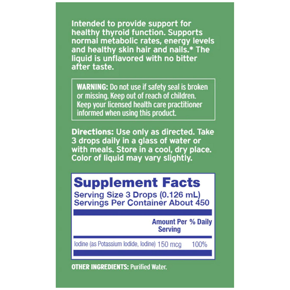 Liquid Iodine Plus - 2fl oz Луцк - изображение 3