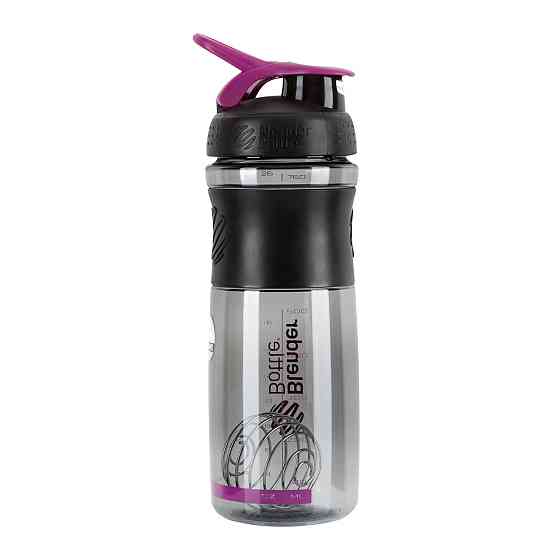 Шейкер спортивний (пляшка) BlenderBottle SportMixer Flip 28oz/820ml Black/Plum Кам'янське