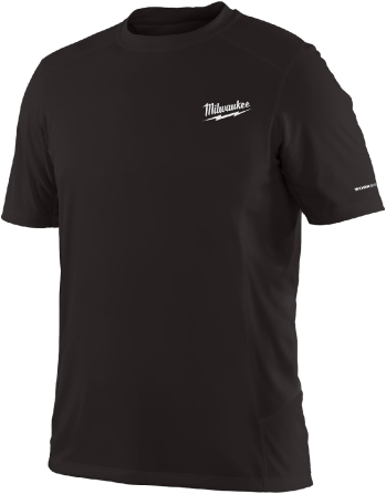 Футболка MILWAUKEE, WWSS дихаюча з коротким рукавом, чорна, розмір M Одесса