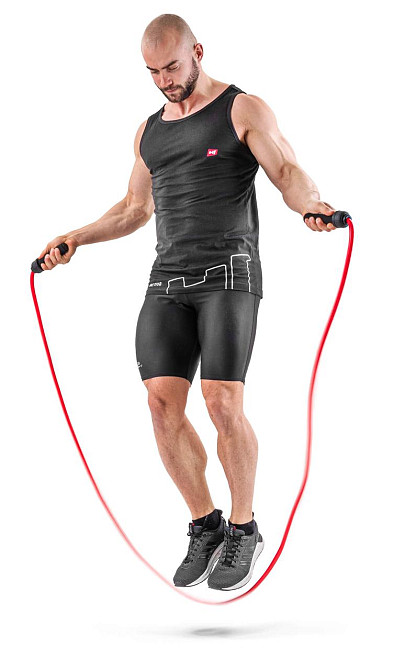 Скакалка з обтяжувачем Hop-Sport HS-F050JR червона Київ - фото 4