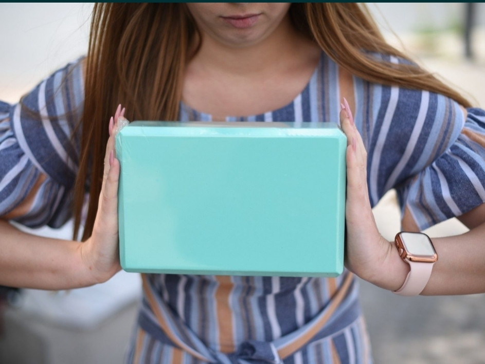 Йога-блок + ОПТ/цегла для йоги, розтяжки, стричинга, Київ - фото 1