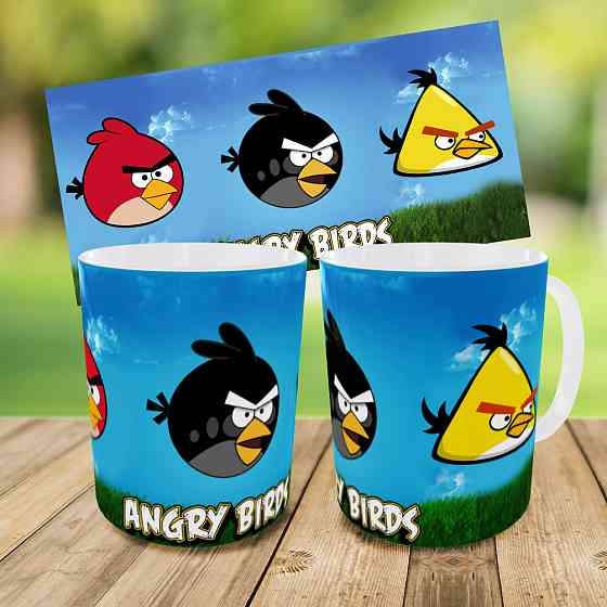 Дитячий набір Angry Birds сумка-бананка + керамічна кружка з принтом (5740) Київ