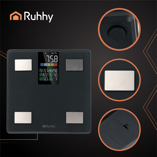 Смарт-весы электронные аналитические с ЖК-дисплеем Ruhhy (20675) Чорный Нововолынск - изображение 2