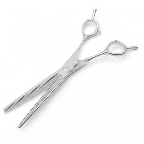 Ножницы Chris Christensen Adalynn Rose для груминга 7 дюймов широкие серебряные Киев - изображение 2