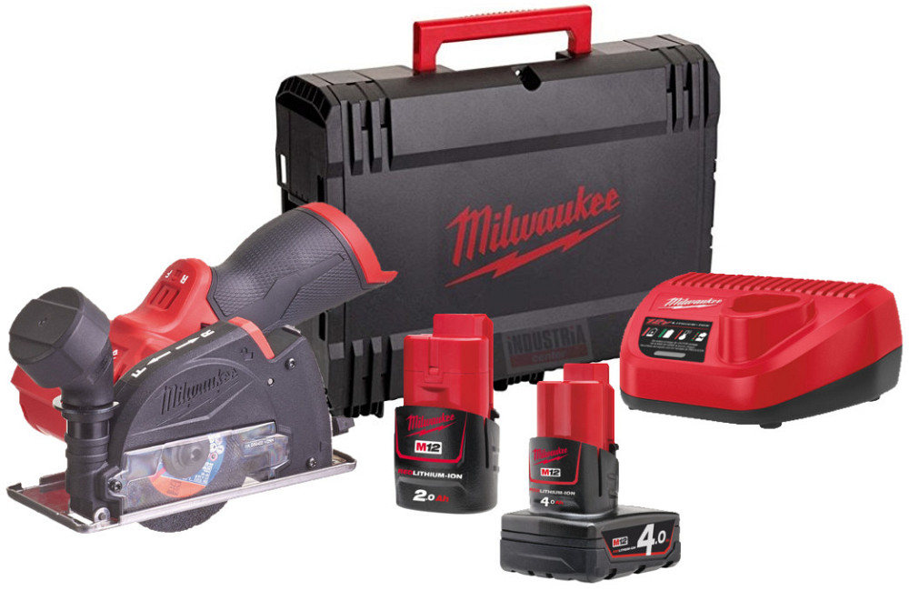 Субкомпактна багатофункціональна відрізна машина MILWAUKEE M12 FCOT-422X FUEL 4933464619 (+ заряд.пристрій, 2 акум., HD кейс) Одеса - фото 2