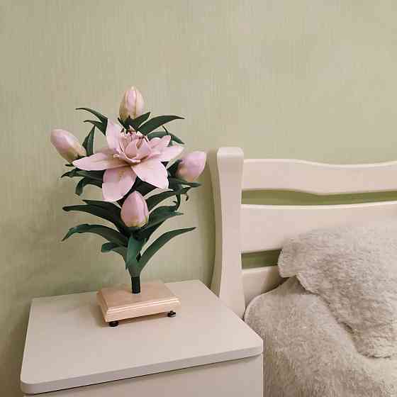 Світильник-нічник "Махрова рожева лілія" Дніпро