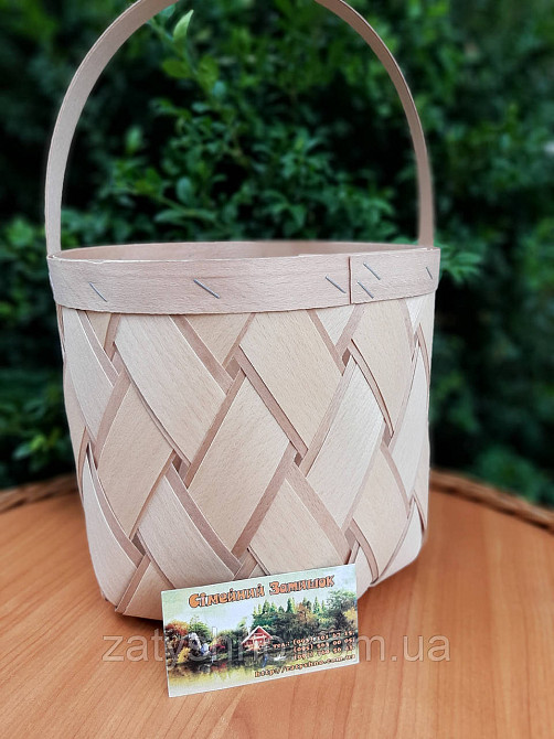 Корзина из шпона плетеная Киев - изображение 5