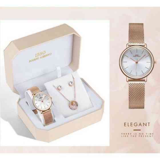 Жіночий наручний годинник Baosaili BOX IBSO в наборі (Золотистий) Вінниця