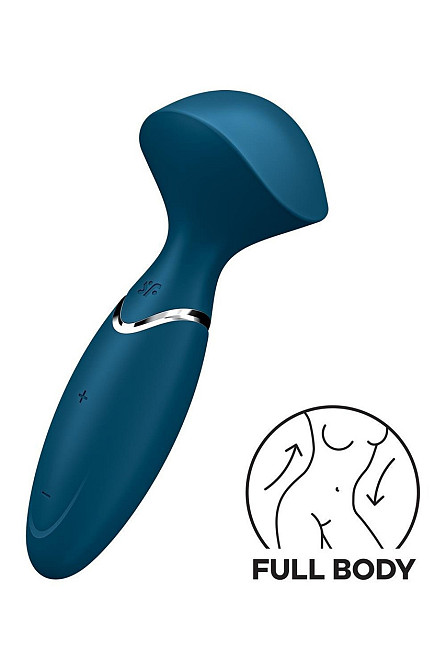 Универсальный компактный мощный массажер Satisfyer Mini Wand-er синий Sex Aura Киев - изображение 6