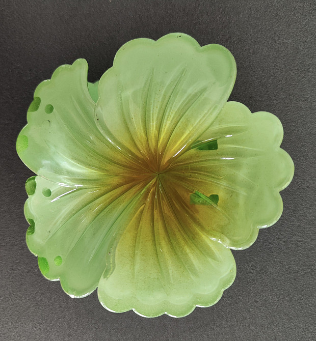 Заколка-крабік квітка Салатовий Смела - изображение 1