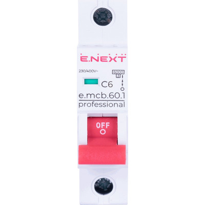 Автоматичний вимикач E.NEXT 1-п e.mcb.pro 6А C ( 6кА) (p042006) Вінниця - фото 2