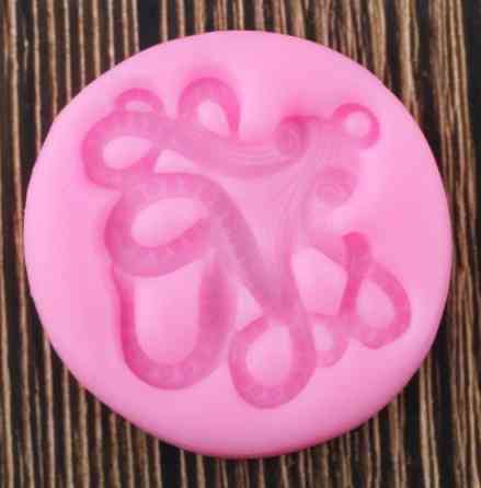 Молд силиконовый Осьминог 5 см розовый Киев