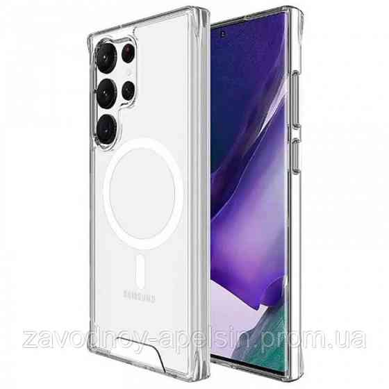Samsung S24 Ultra S928 Прозорий чохол Магнітне кільце (TPU+PC) Одеса