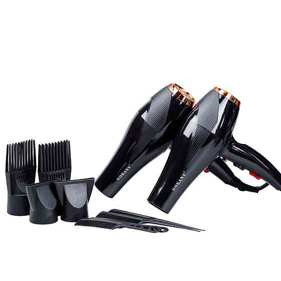 Професійний фен для волосся з насадками, іонізацією і холодним повітрям 2600 Вт Sokany SK-2214 Київ