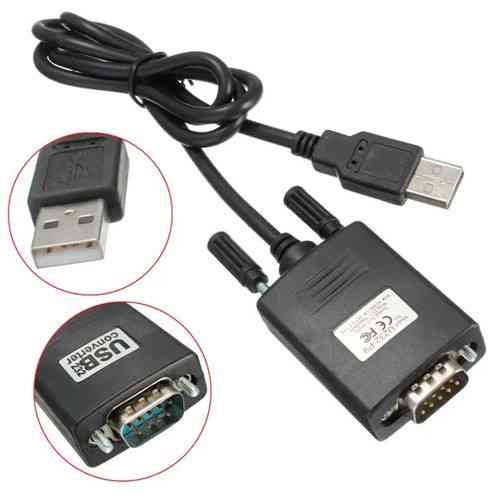 Кабель-перехідник USB у RS232 DB9 PL2303+MAX3243C 0.8 м для підключення пристроїв до ПК Київ