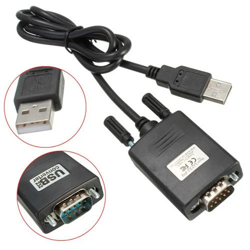 Кабель-перехідник USB у RS232 DB9 PL2303+MAX3243C 0.8 м для підключення пристроїв до ПК Київ - фото 1